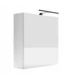 Wall cabinet white with mirror and LED lighting order